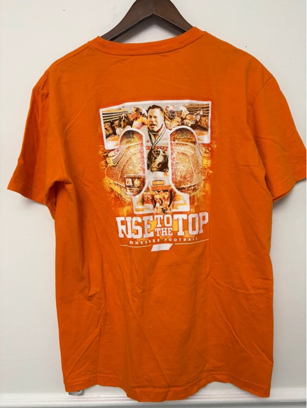 Tennessee Volunteers Rise to the Top Football Orange Double-Sided Graphic